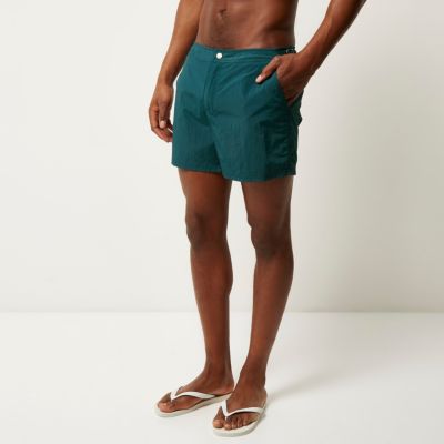 Teal blue swim shorts